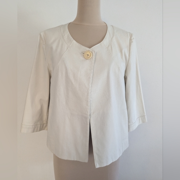 Talbot's cropped canvas jacket. Size 16 - Picture 1 of 13